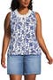  Ivory/Blue Vintage Floral