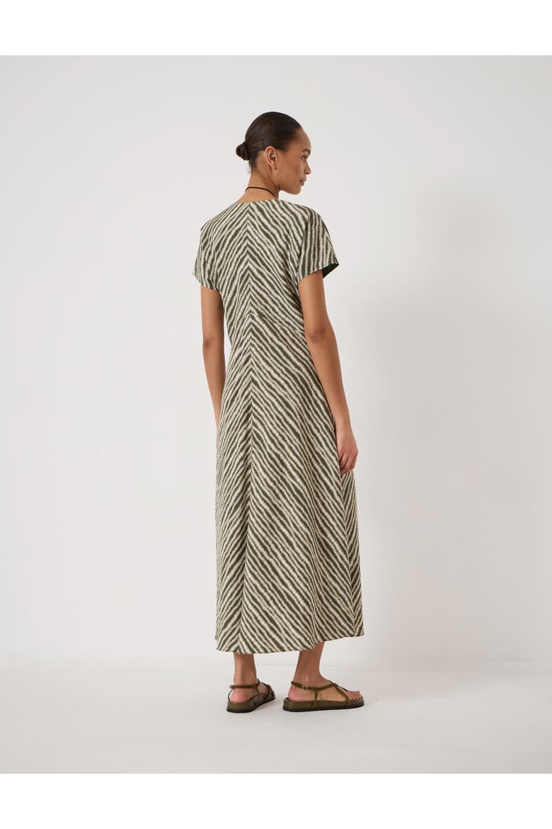 Grace Air Flow V-Neck Midi Dress, Alternate, color, Blurred Lines Green