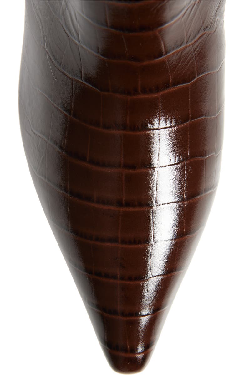 Stuart Weitzman Naomi 50 Boot, Alternate, color, Walnut Embossed Leather