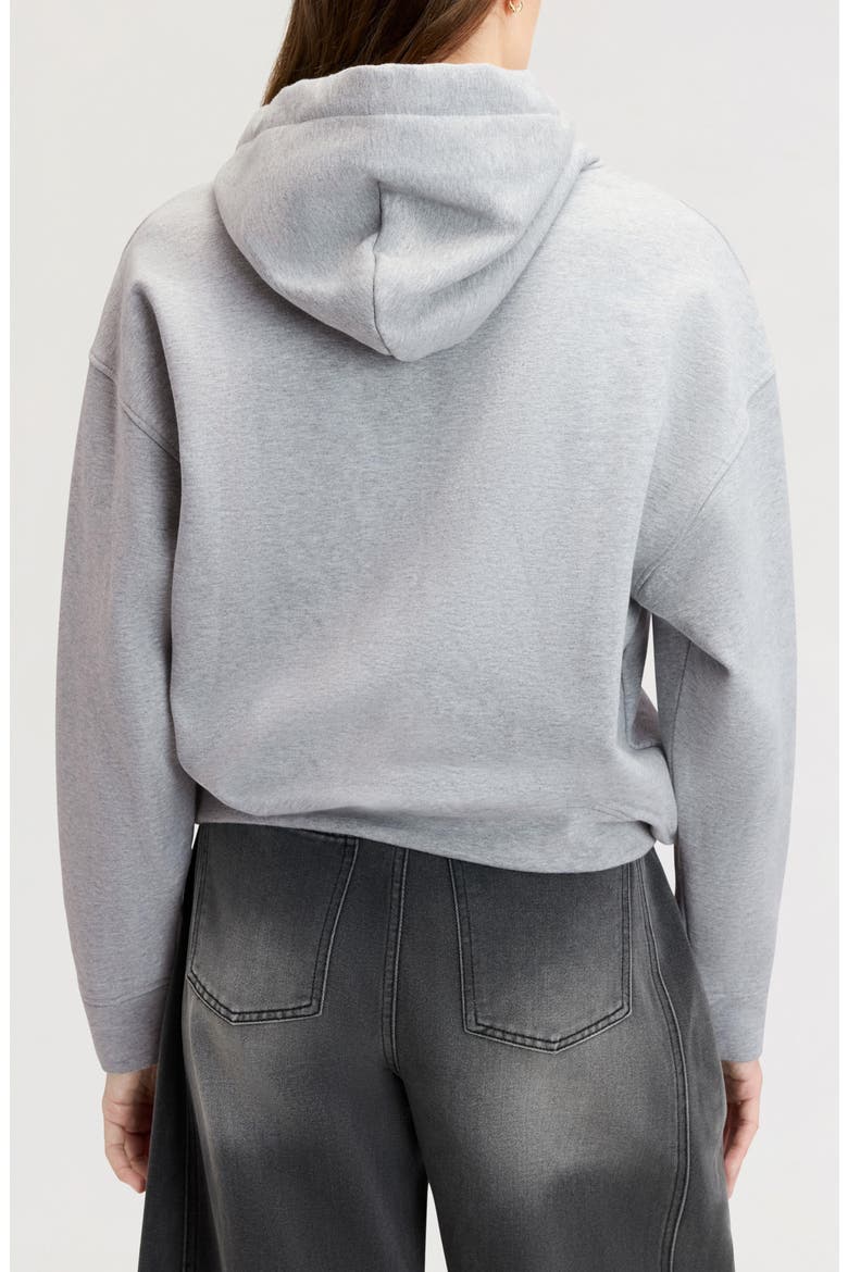 Gem Tie Hoodie, Alternate, color, HEATHER GREY