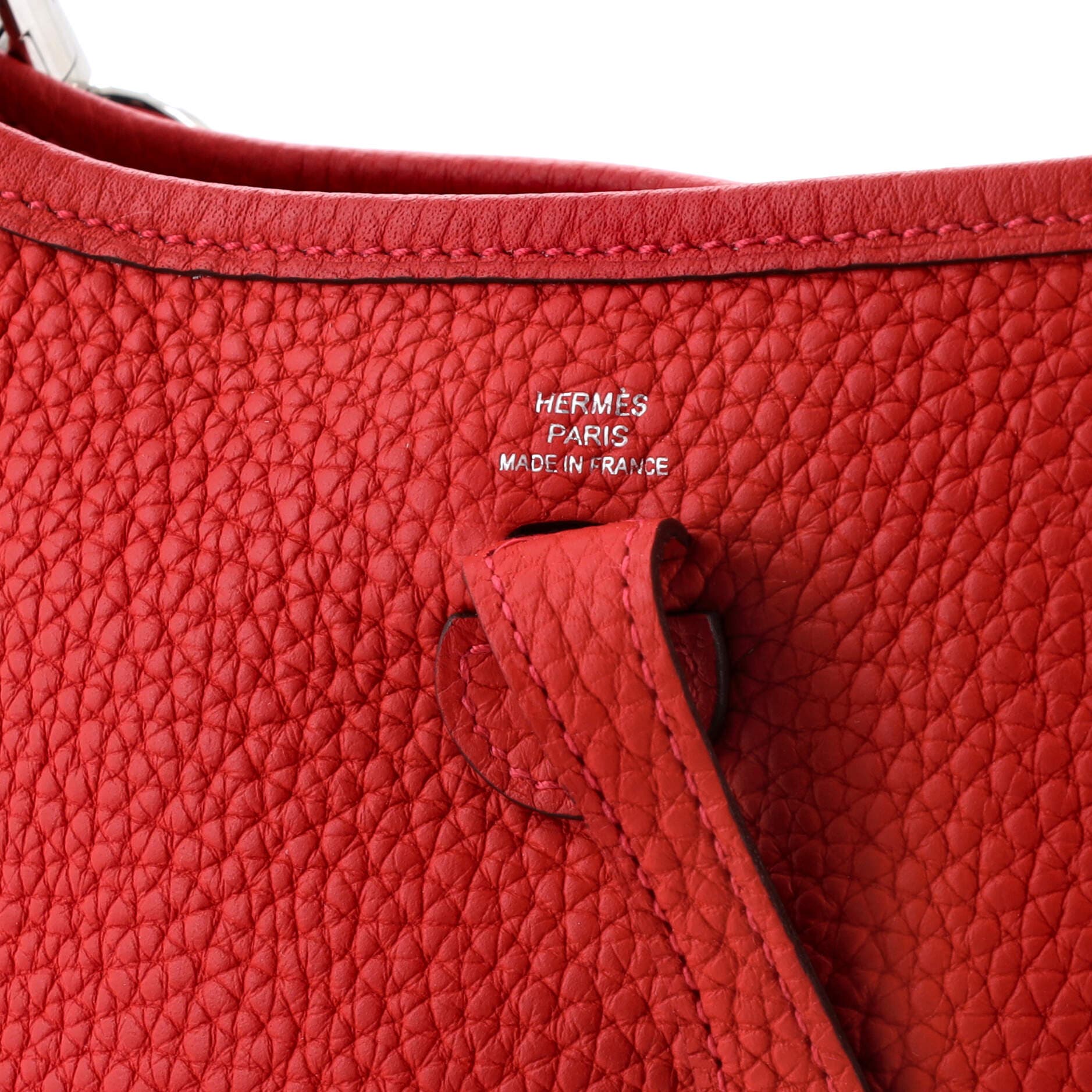 Pre-Owned Hermes Evelyne Bag Gen III Clemence TPM, Alternate, color, Geranium