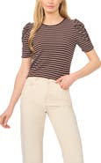Halogen® Puff Sleeve Stripe Tee