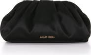 BADGLEY MISCHKA Audrey Silk Satin Zipper Top Pouch Clutch