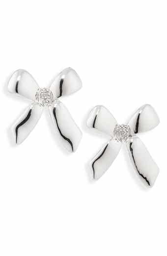 NORDSTROM RACK Crystal Bow Stud Earrings