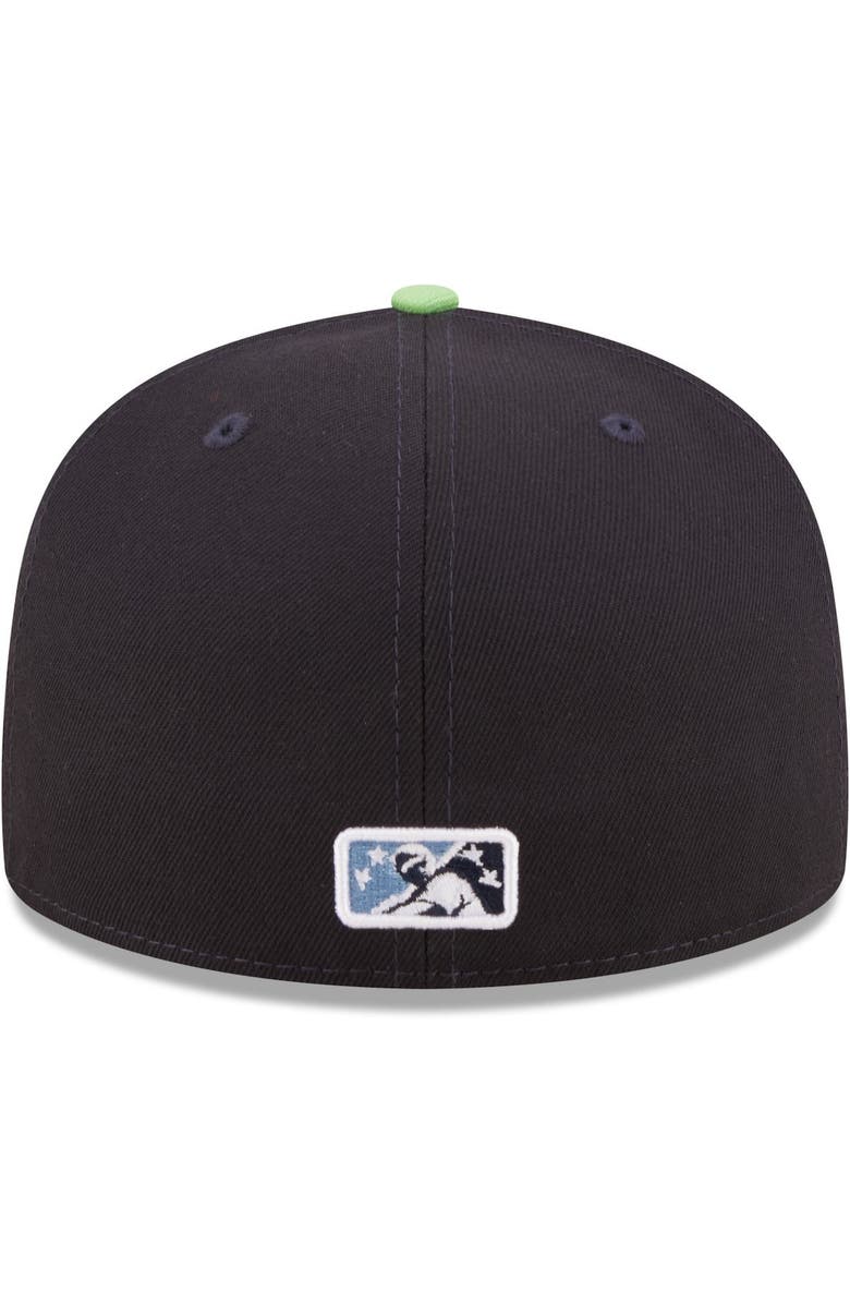 New Era Men's New Era Navy Hillsboro Hops Authentic Collection 59FIFTY Fitted Hat, Alternate, color, Navy