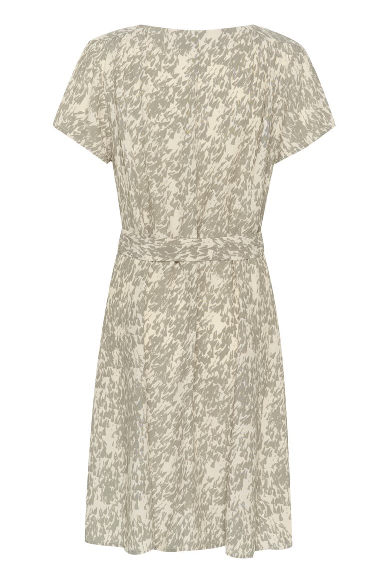 SLSylvia V-neck Short Sleeve Belt Dress, Alternate, color, Shadow Drop Print