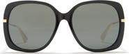 Gucci 57mm Square Sunglasses