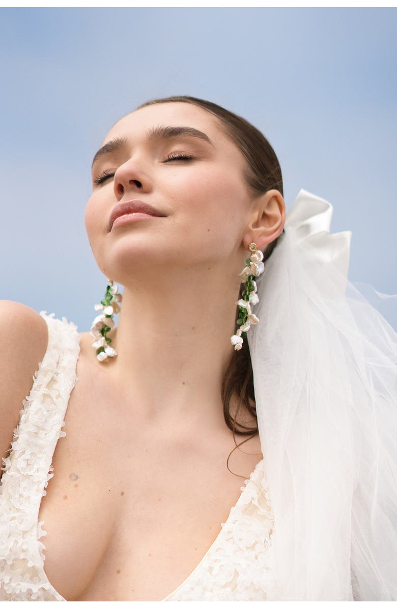 Classicharms Midori Pearl Earrings, Alternate, color, Gold