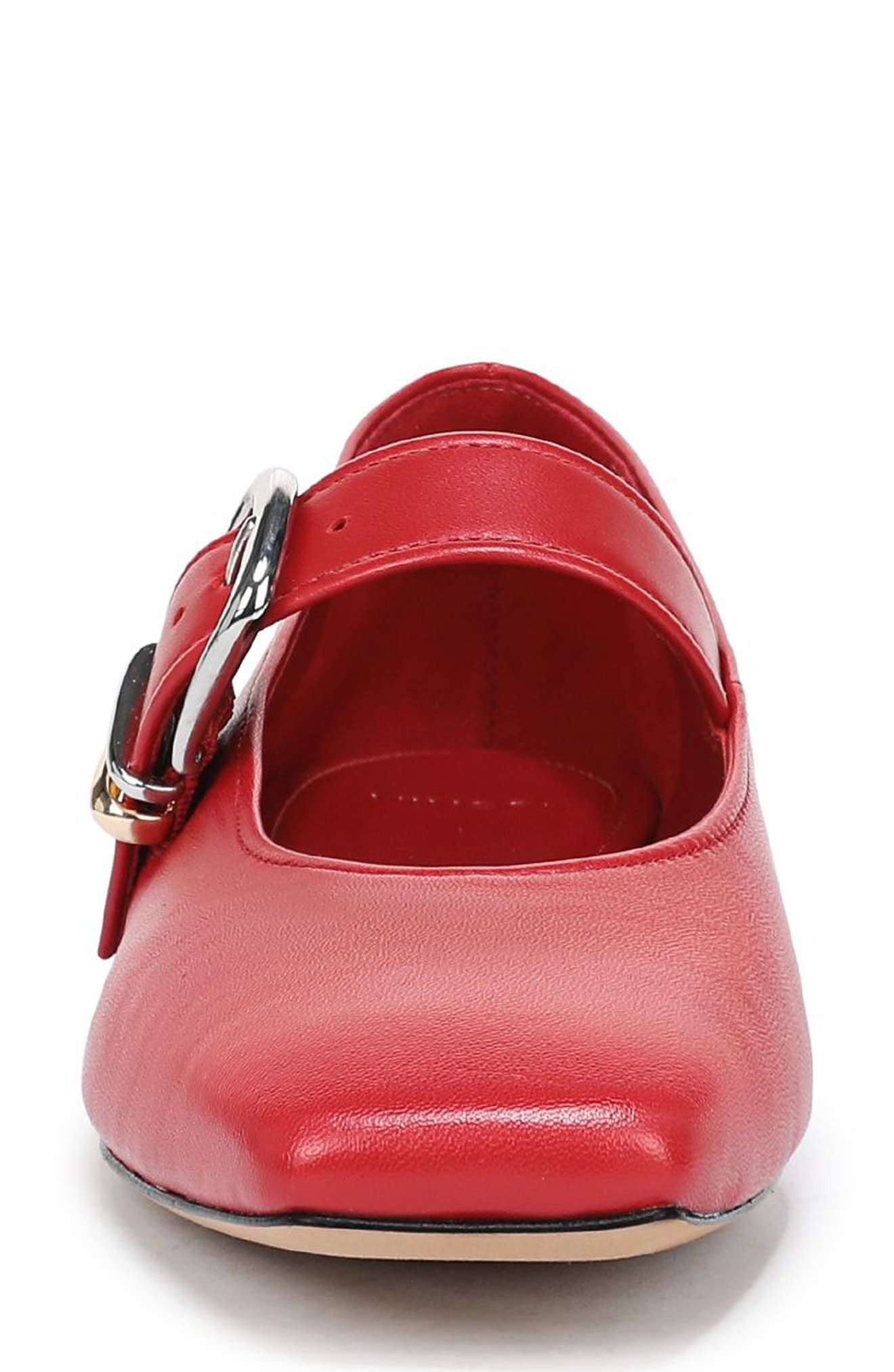 Daniela Mary Jane Flat, Alternate, color, CRIMSON LEATHER