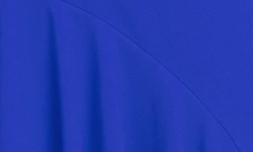 Jewel Badgley Mischka Ruffle One-shoulder Asymmetric Hem Cocktail Dress In Cobalt