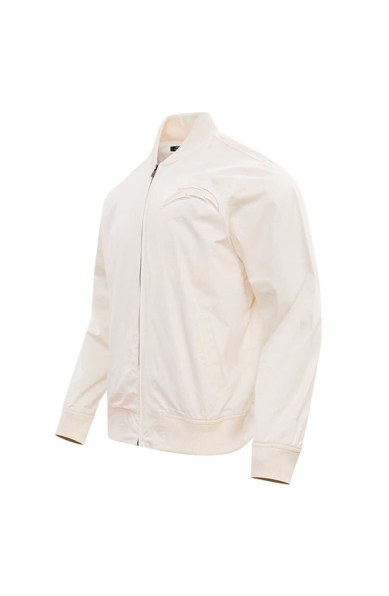 PRO STANDARD Men's Pro Standard Cream Los Angeles Chargers Neutral Full-Zip Jacket, Alternate, color, Cream