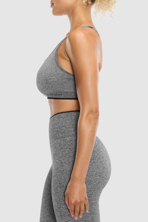 Peloton Seamless Melange Cami Bra In Black