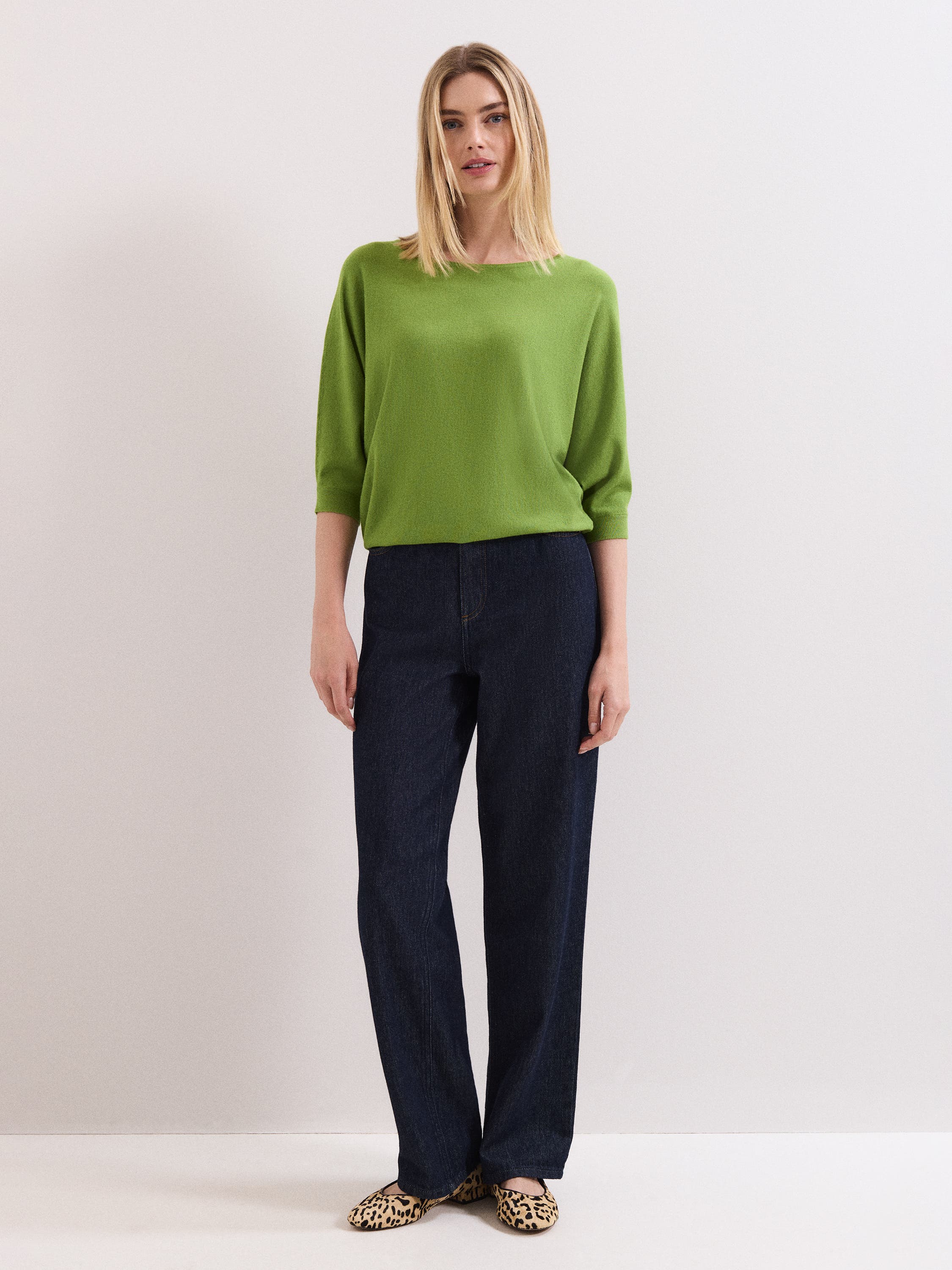 Cristine Slash Neck Knit Jumper - image 2