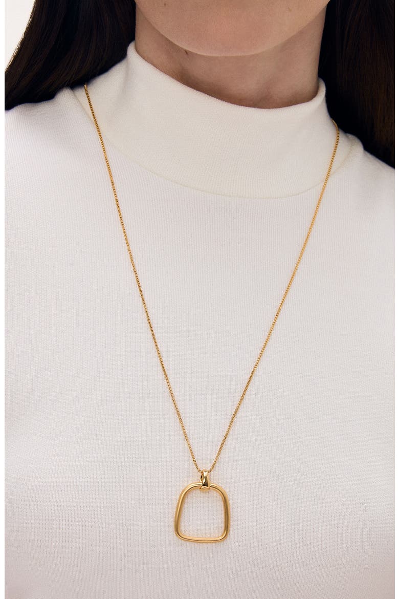Montecito Long Pendant Necklace, Alternate, color, GOLD
