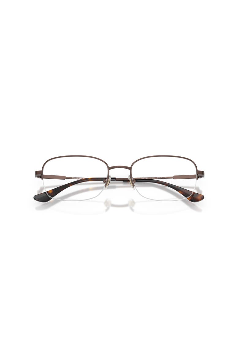 54mm Rectangle optical glasses, Alternate, color, Brown