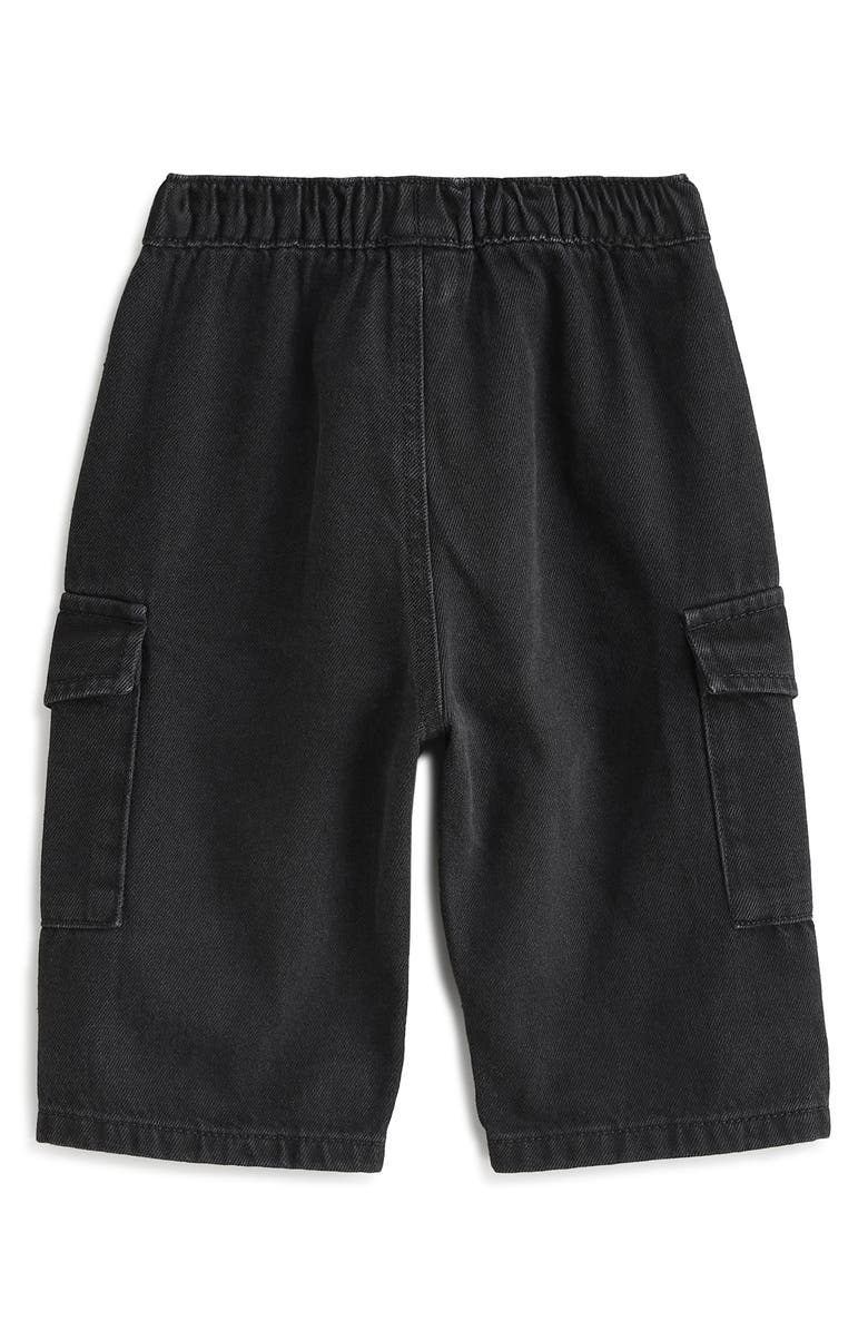 NEXT Kids' Baggy Denim Cargo Pants, Alternate, color, Black