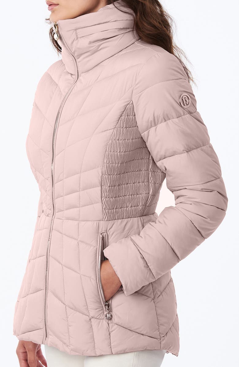 Bernardo Packable EcoPlume Coat, Alternate, color, Petal Pink