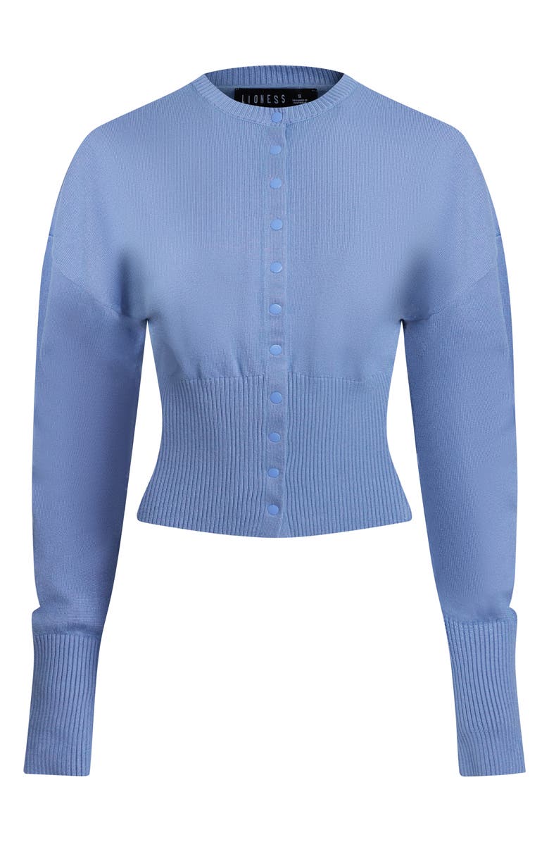 LIONESS Sundown Cardigan, Alternate, color, Slate Blue