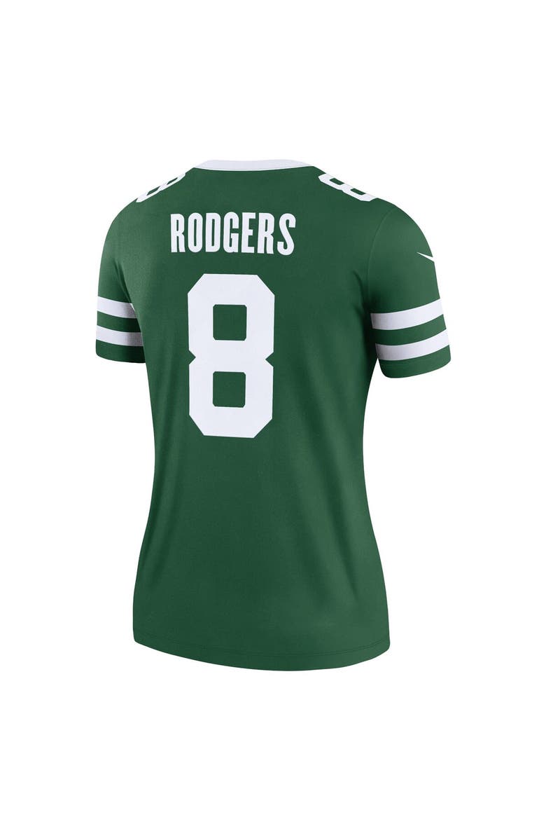 Nike Women's Nike Aaron Rodgers Legacy Green New York Jets Legend Player Performance Top, Alternate, color,