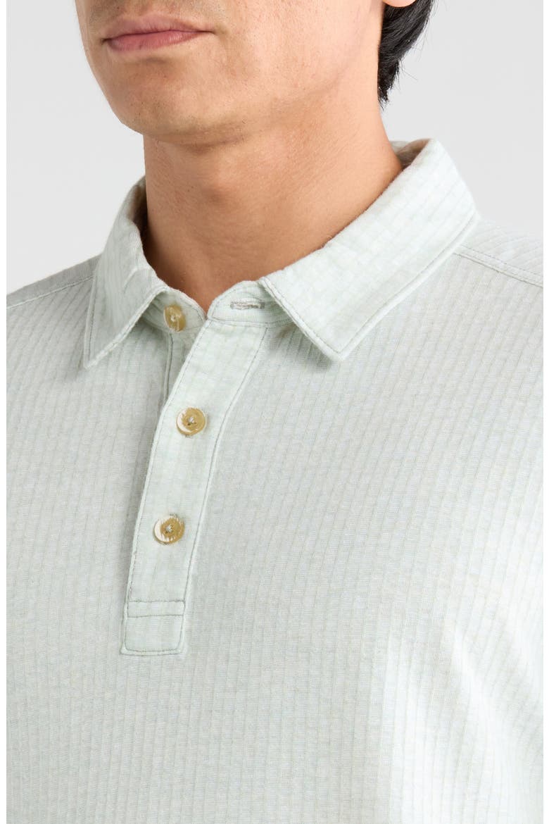 Luzia Beach Stripe Cotton Polo, Alternate, color, LIGHT ROSEMARY HEATHER