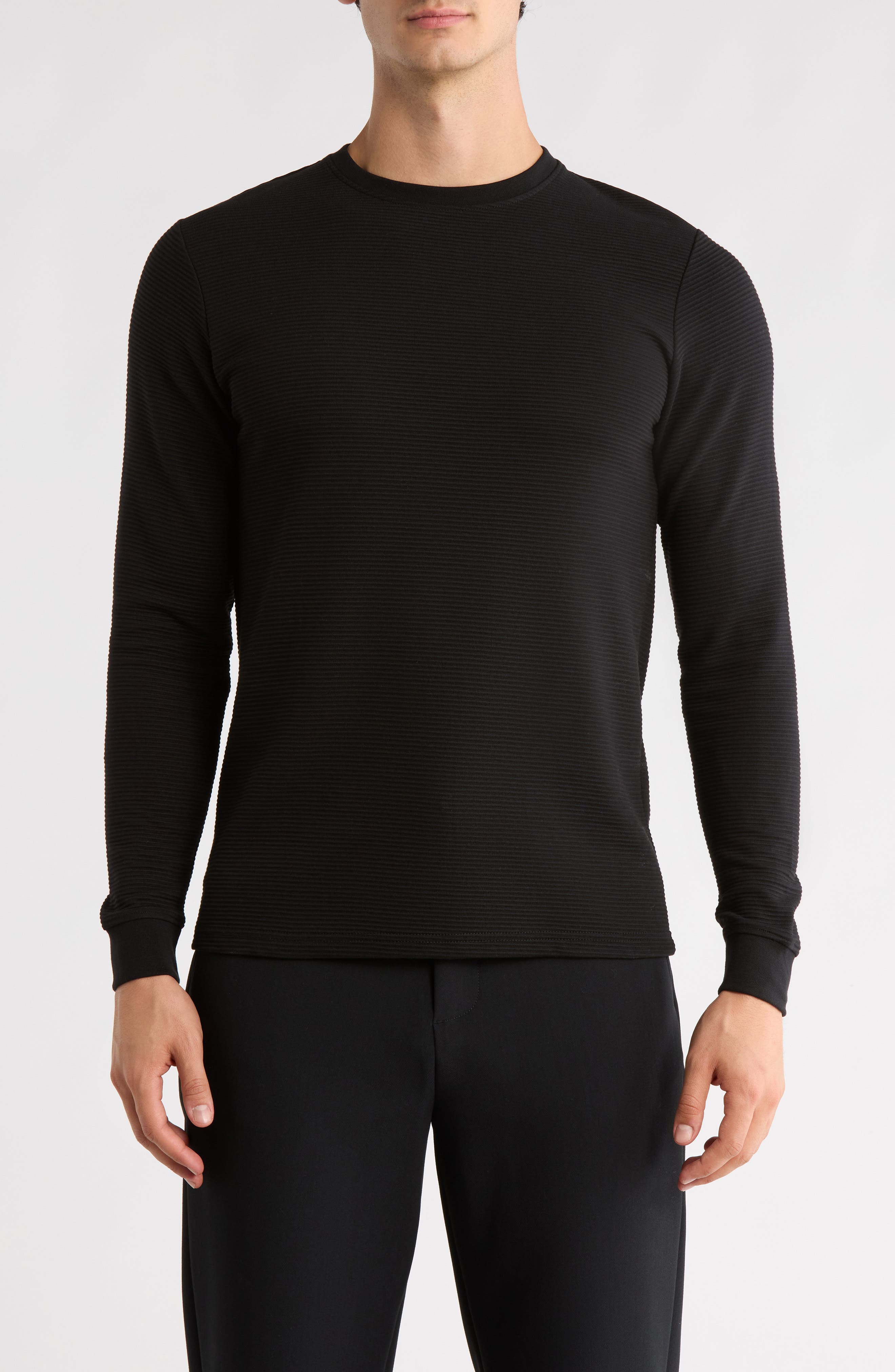 DENIM AND FLOWER Crew Neck Cotton Blend Sweatshirt