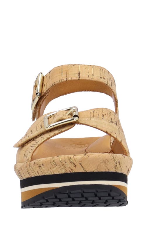 L'amour Des Pieds Vardant Platform Sandal In Brown