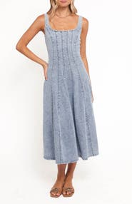 Petal & Pup Una Fit & Flare Midi Dress