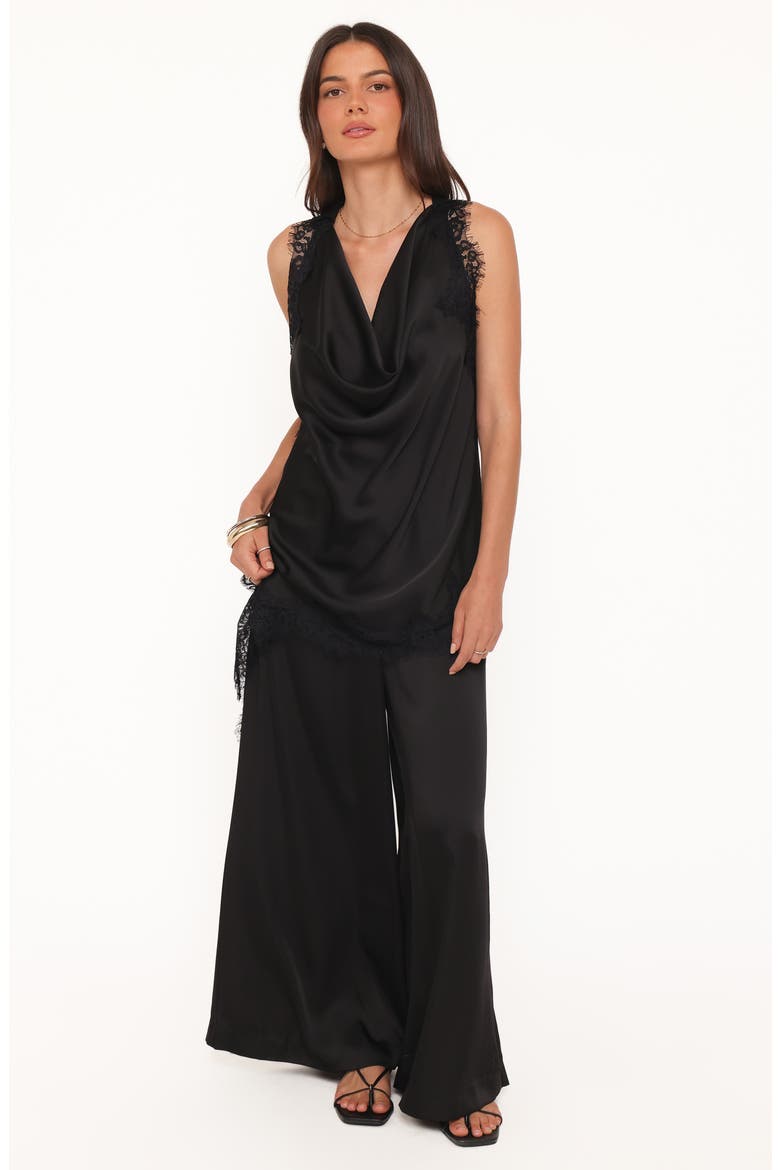 Clara Asymmetrical Lace Top, Alternate, color, BLACK