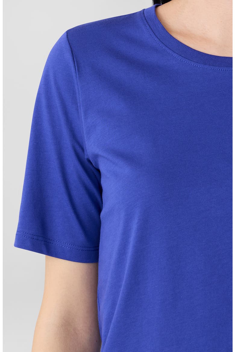 Crewneck Organic Cotton T-Shirt, Alternate, color, ROYAL