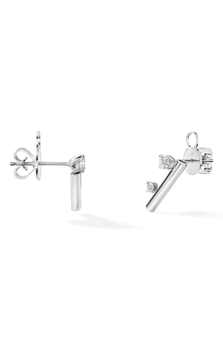 HEARTS ON FIRE Barre 18K Gold Floating Diamond Climber Earrings, 0.30ct., Alternate, color, White Gold/ Diamond