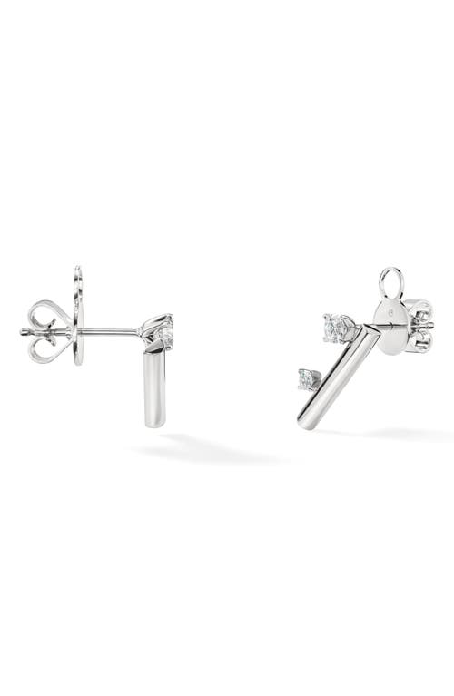 Hearts On Fire Barre Ear Crawlers In White Gold/diamond