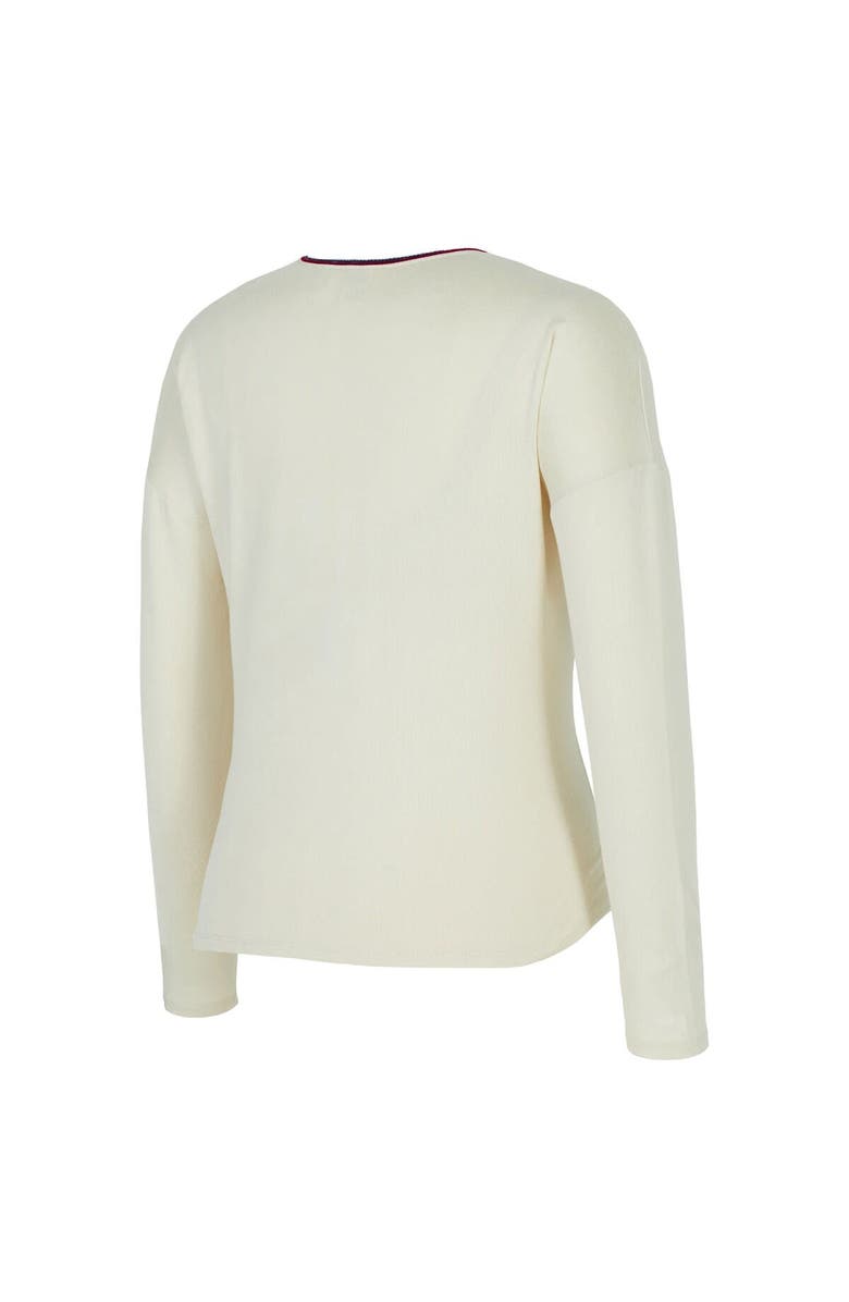 CONCEPTS SPORT Women's Concepts Sport Cream USWNT Kaki Hacci Knit Pullover Sweatshirt, Alternate, color, Cream