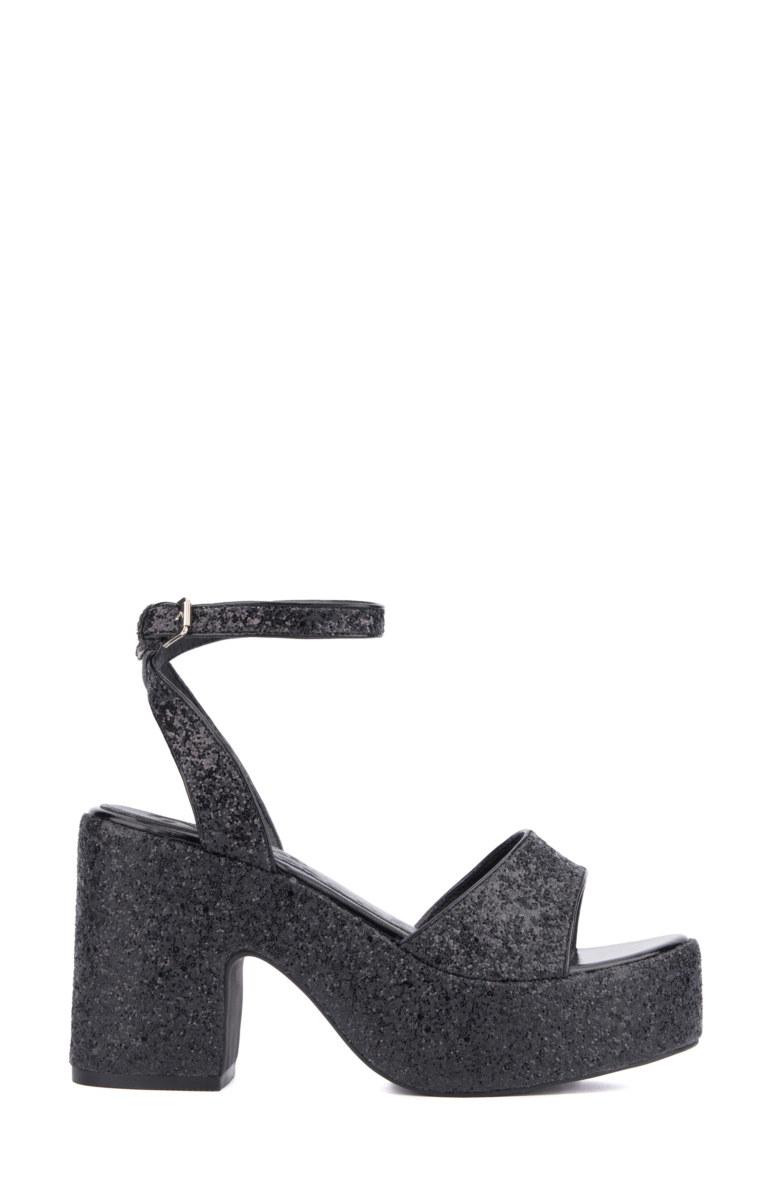 OLIVIA MILLER Capricorn Glitter Platform Sandal, Alternate, color, 