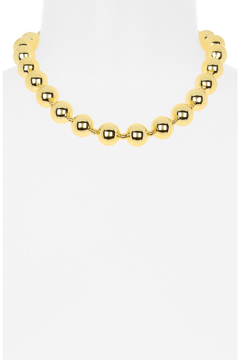 Chunky Ball Chain Necklace, Alternate, color, GOLD