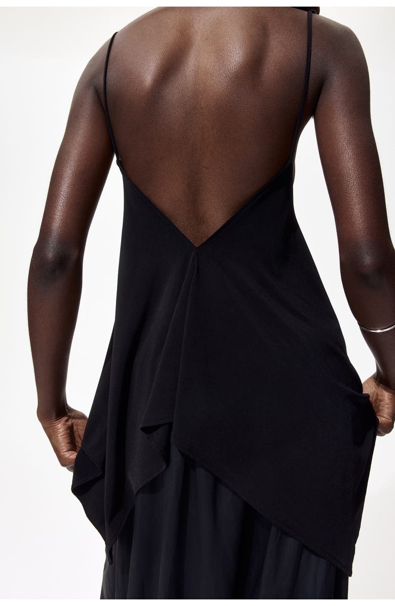 H&M Loose-fit Strappy Top, Alternate, color, Black