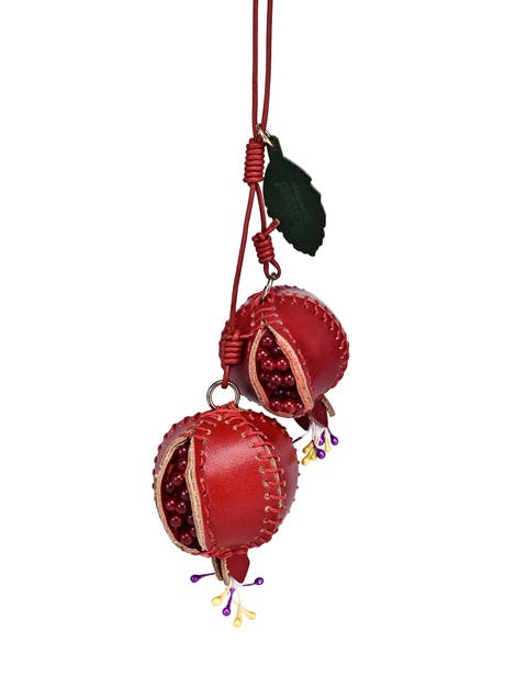 Pom Genuine Leather Botanical Fruit Charm