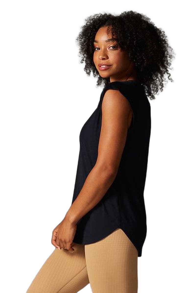 Tavi Cap Sleeve Muscle Tee, Alternate, color, Ebony