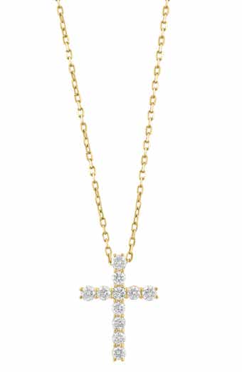 Diamond Cross Pendant Necklace