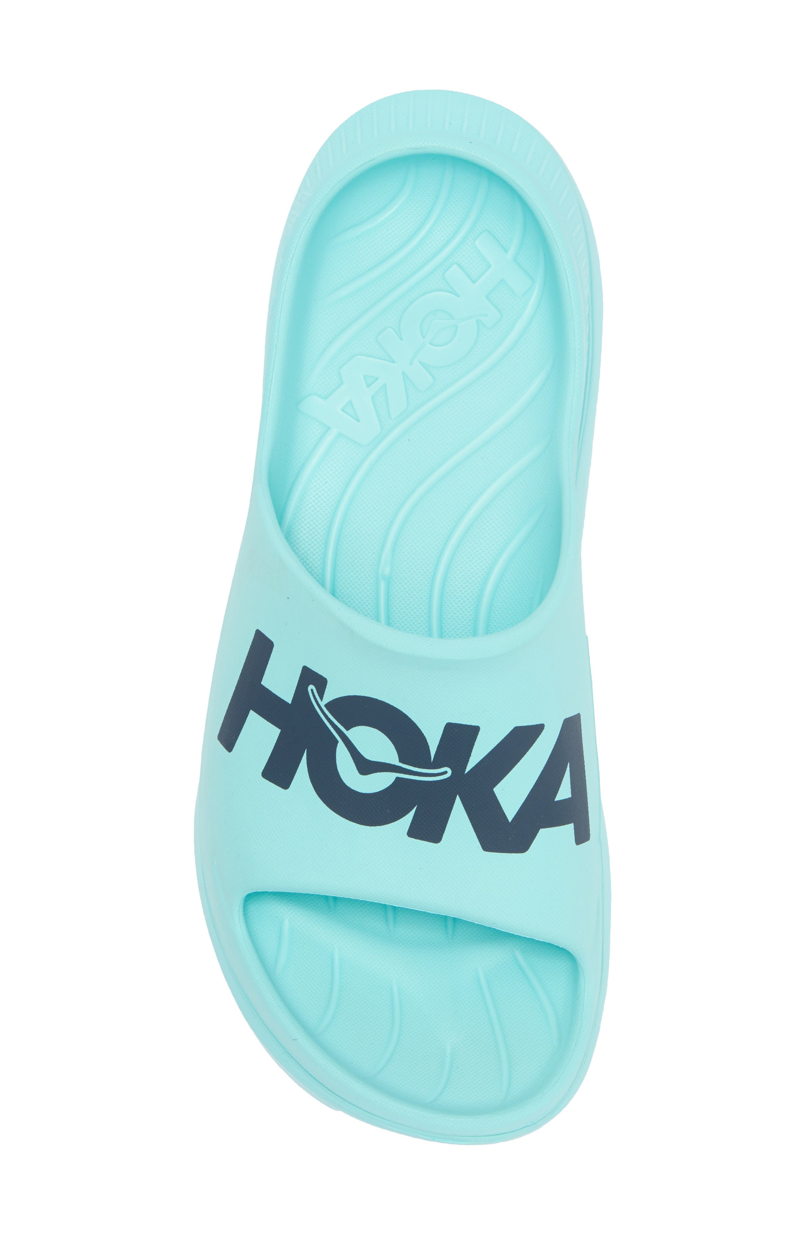 HOKA Ora Recovery Slide Sandal, Alternate, color, Cloudless / Stormy Skies