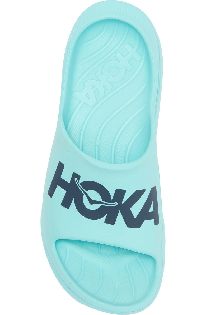 HOKA Ora Recovery Slide Sandal, Alternate, color, Cloudless / Stormy Skies