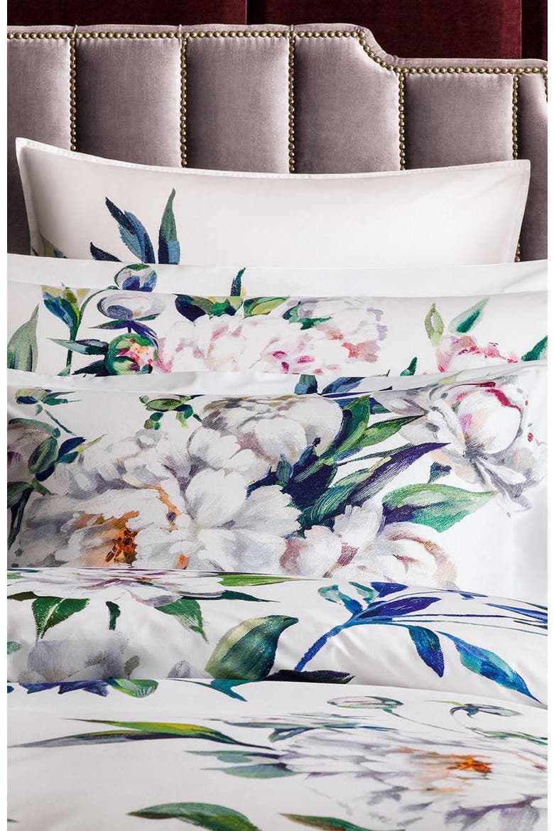 Peonia Pillow Case set, Alternate, color, Blue