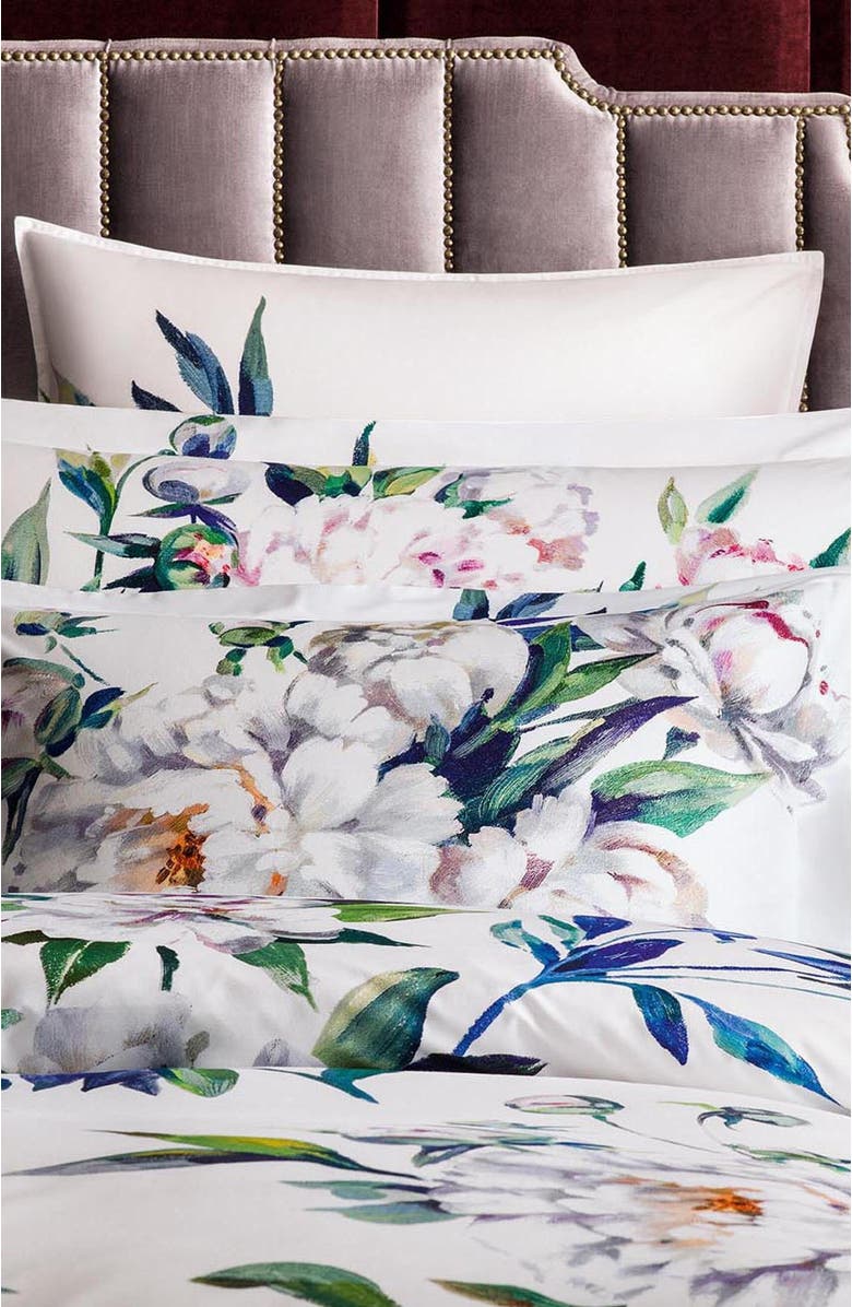 Togas Peonia Pillow Case set, Alternate, color, Blue