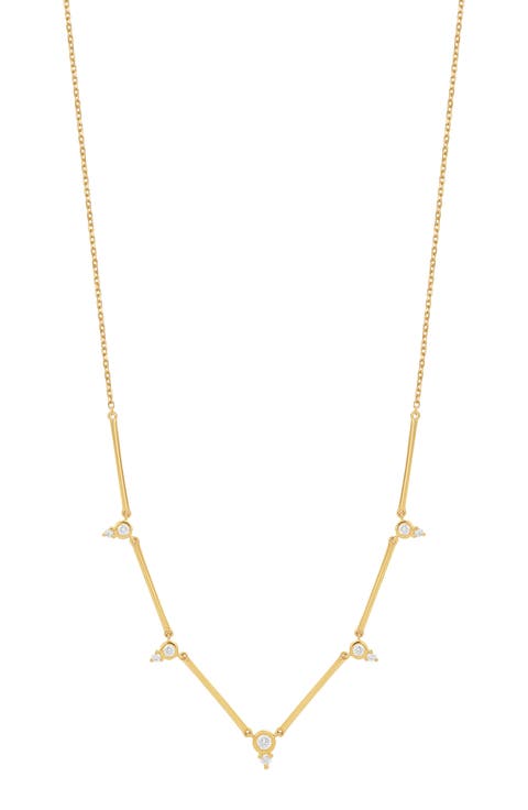 Aviva Diamond Station Necklace (Nordstrom Exclusive)