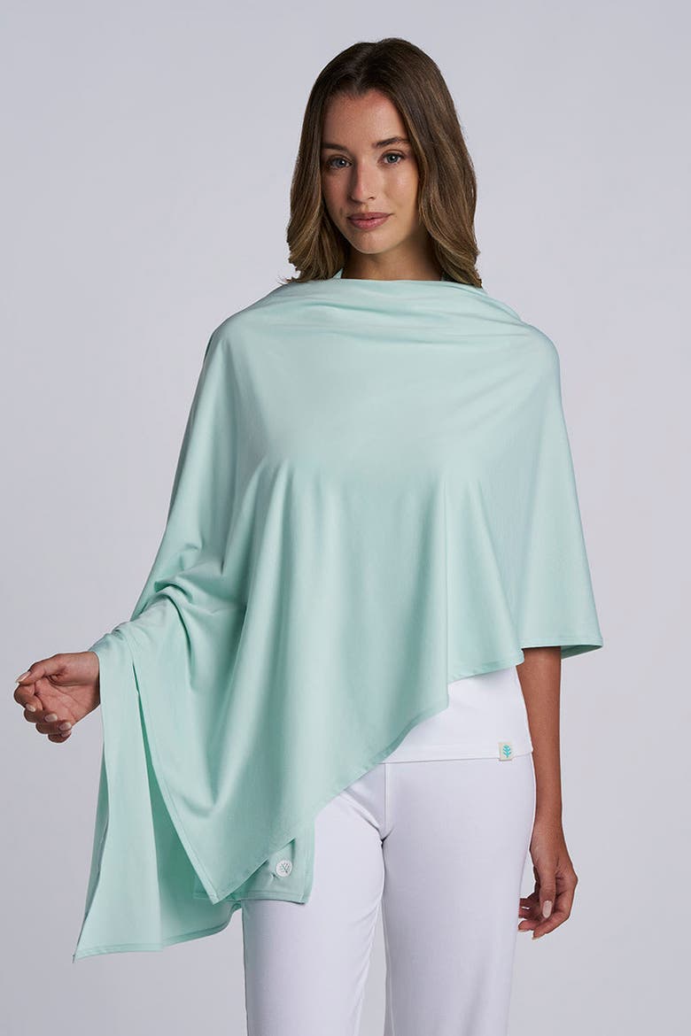 Bhakti Sun Shawl, UPF 50+ Sun Protection, Alternate, color, Misty Aqua