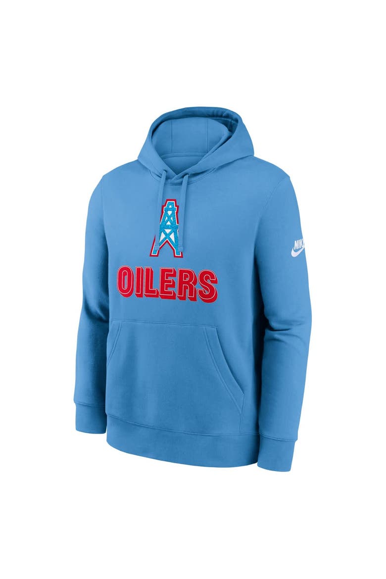Men's Nike Light Blue Tennessee Titans Best Season Rewind Club Pullover Hoodie, Alternate, color, Light Blue