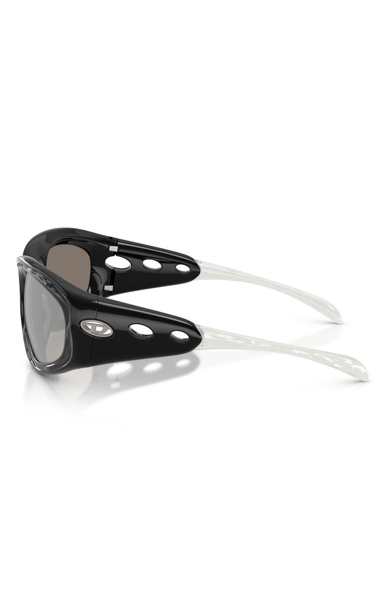 DIESEL<sup>®</sup> 63mm Oversize Mirrored Pillow Sunglasses, Alternate, color, 