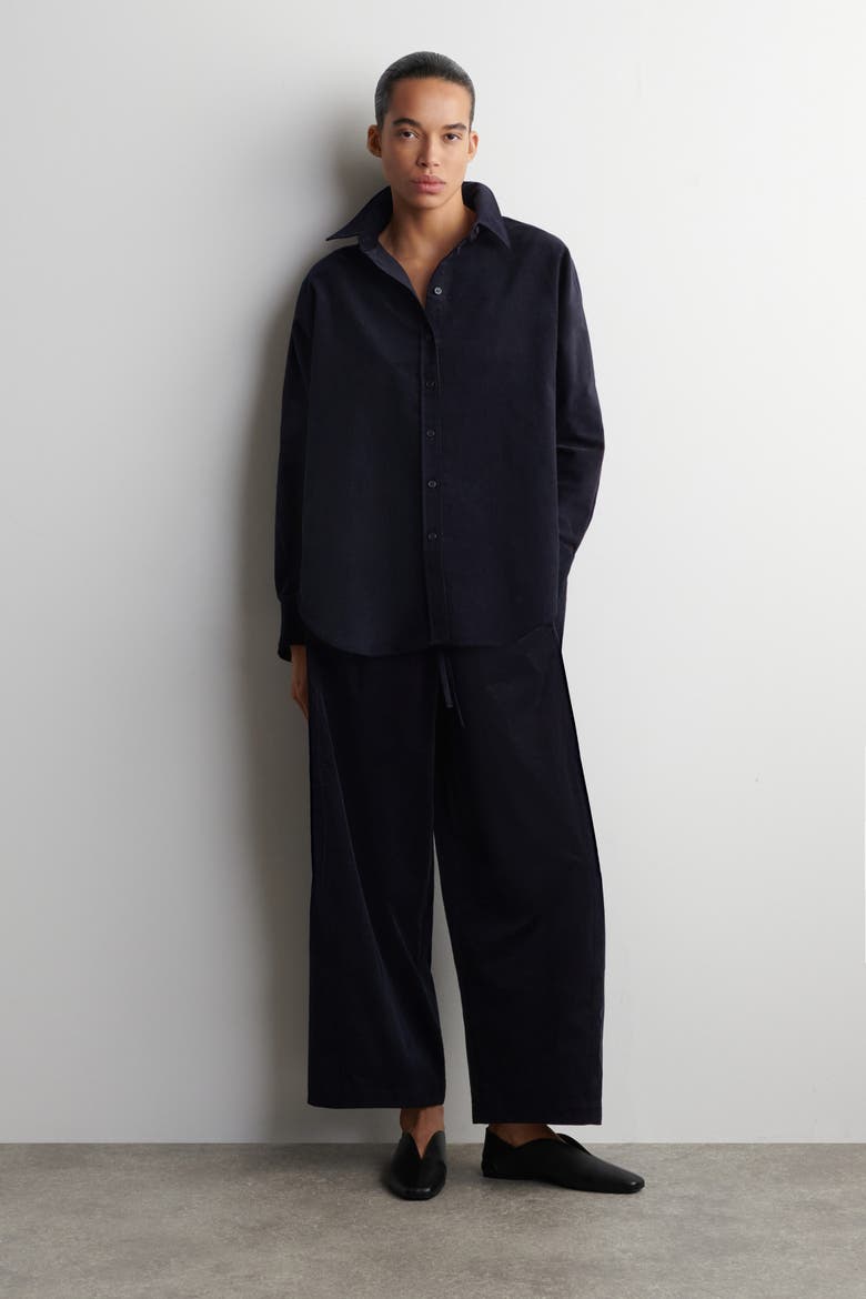 Corduroy Shirt, Alternate, color, NAVY