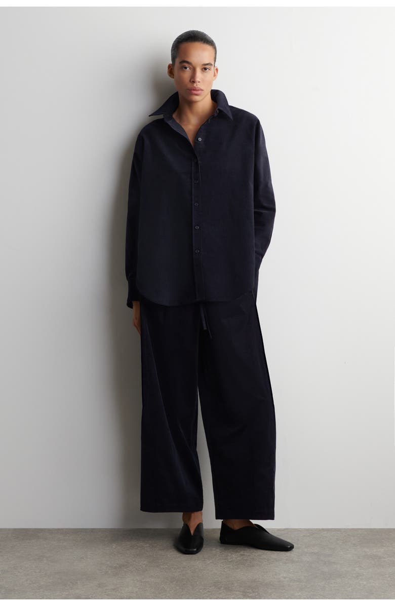 COS Corduroy Shirt, Alternate, color, Navy