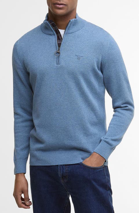 Cotton Quarter Zip Sweater