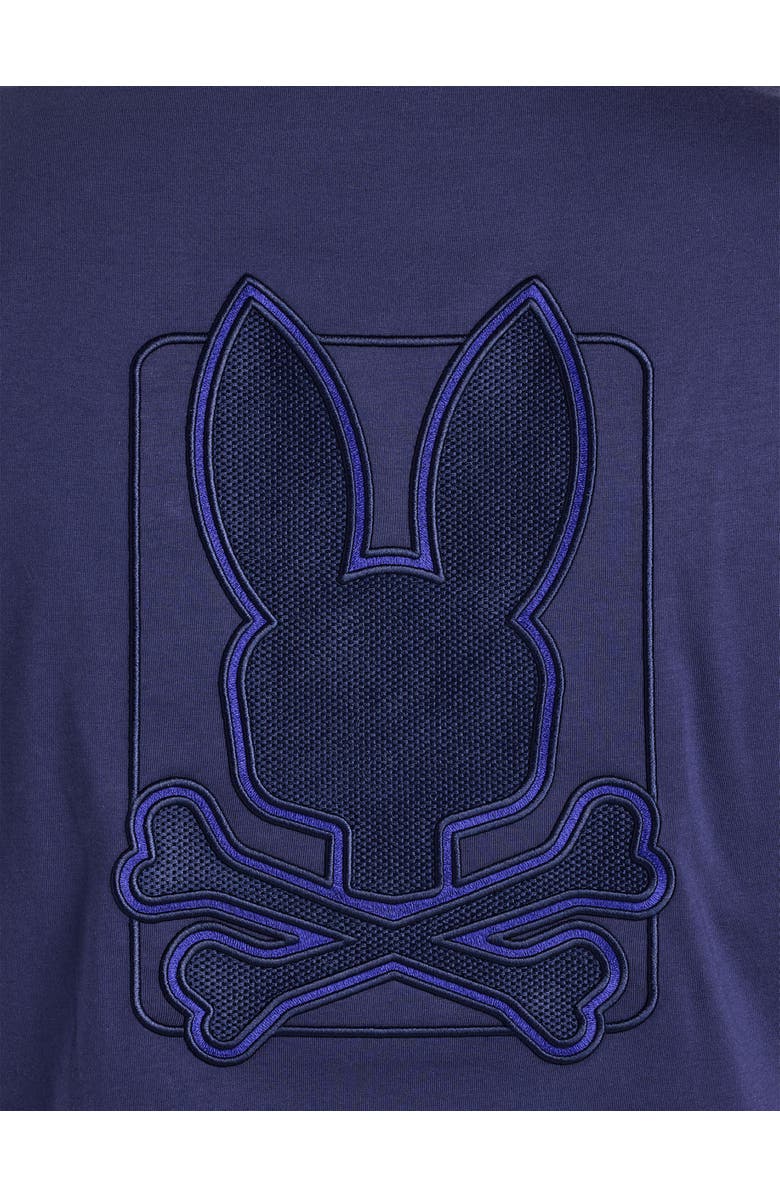 Psycho Bunny Big & Tall Pierce Embroidered Graphic Tee, Alternate, color, Evening Blue